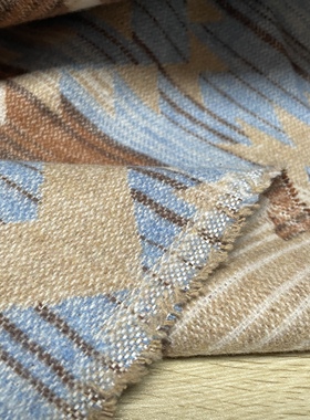 T104日本羊绒提花设计师布料3米乘1.4米