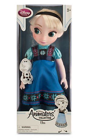 现货美国迪士尼Disney正品冰雪奇缘艾莎公主沙龙娃娃发光唱歌礼盒