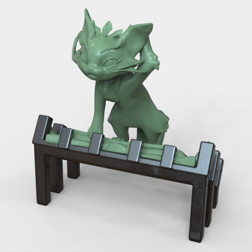 3d打印图纸模型素材文件英雄联盟悠米STL手办圆雕图F2676