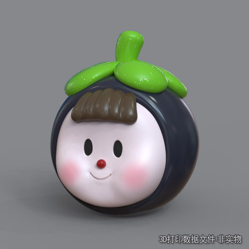 3d打印图纸模型Q版卡通多多妹山竹头STL摆件雕刻机立体圆雕图M587