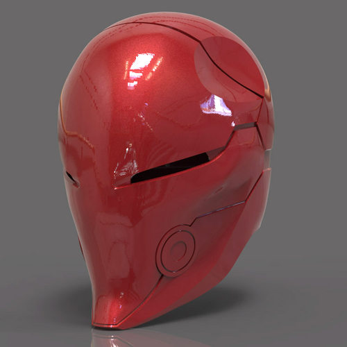 3d打印图纸模型素材蝙蝠侠红头罩可穿戴头盔STL头盔F2202