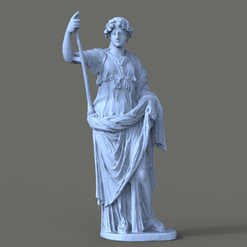 3d打印图纸模型希腊罗马雕像塔利亚STL摆件OBJ立体圆雕图F3337