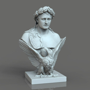 3d打印图纸模型希腊罗马拿破仑STL雕塑像立体圆雕图F3238