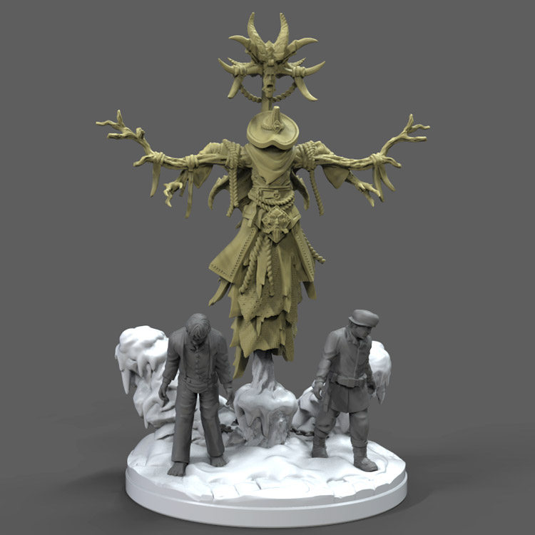 3d打印图纸模型圣诞魔鬼汉斯特拉普STL摆件立体圆雕图F3571