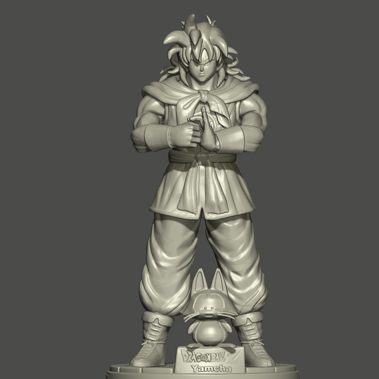 3d打印图纸模型素材龙珠雅木茶手办STL高精雕刻圆雕图F1697