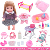 儿童玩具仿真搪胶洋娃娃小女孩过家家换装 玩偶幼儿园早教穿衣练习