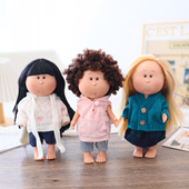 西班牙Mia土豆娃娃衣服24厘米mia公仔毛衣牛仔裙娃衣服装 休闲套装