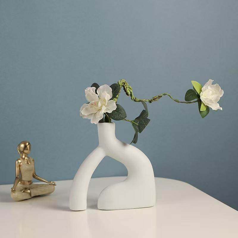 抽象艺术装饰陶瓷花瓶摆件客厅桌面家居饰品干花插花装饰品摆设,家居饰品,花瓶,淘宝优惠券,粉丝福利购,淘宝优惠卷