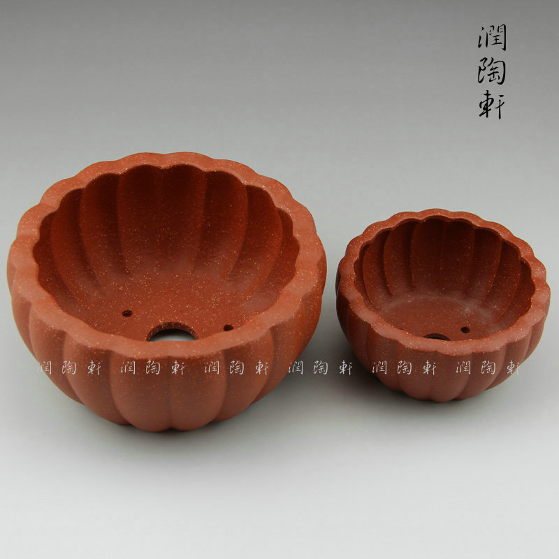 清仓宜兴原矿紫砂花盆