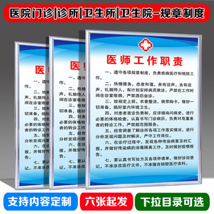 醫院管理制度社區診所門診工作職責衛生院護士醫師崗位規章定制