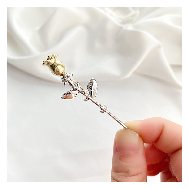 YI YANG QIANXI 장미 브로치 여성 어린 왕자의 핀 하이 엔드 2023 새로운 패션 정장 코사지 액세서리