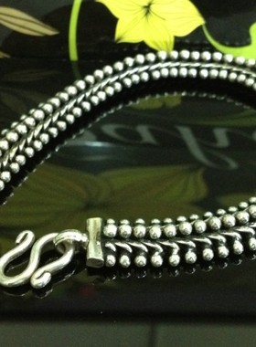 泰国朋克风现货银饰未镶嵌手链