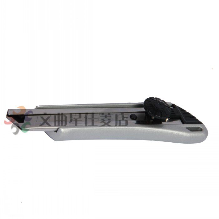 得力2045美工刀 大号美工刀 锌合金刀壳 金属手柄 豪华型刀子