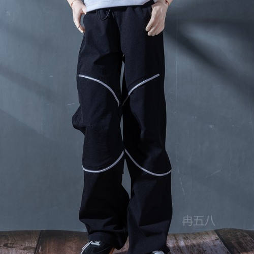 BJD娃衣 68 70 73  75叔娃裤 77 拼接条工装裤 现货