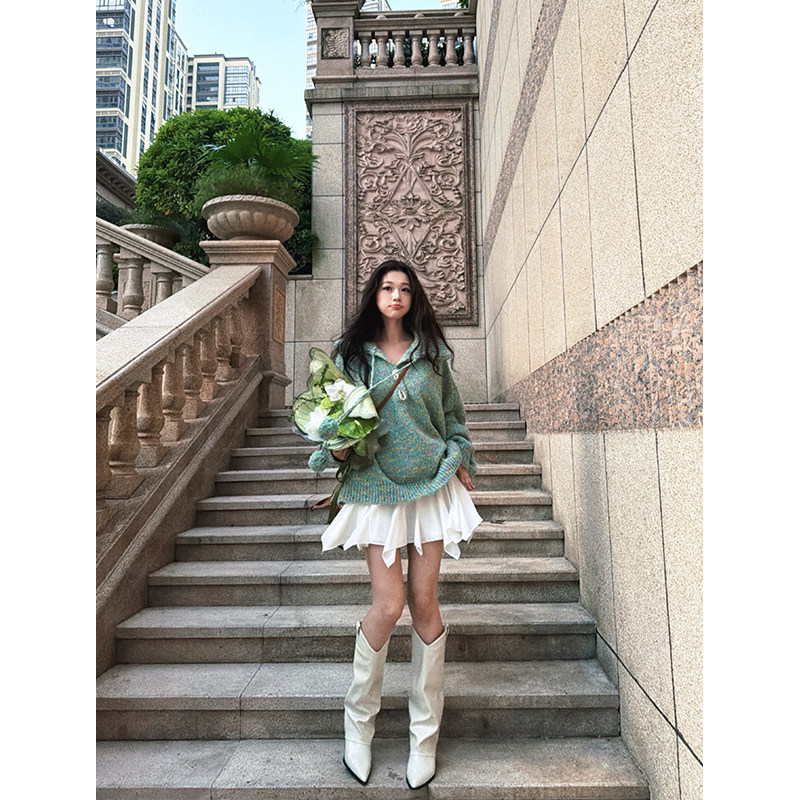 六指导 微光记忆 韩系a字半身裙女减龄遮肉显瘦设计感不规则短裙