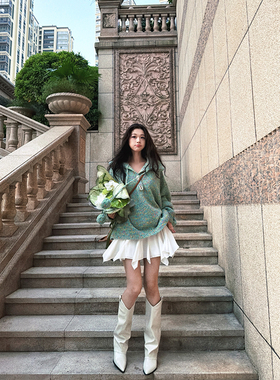 六指导 微光记忆 韩系a字半身裙女减龄遮肉显瘦设计感不规则短裙