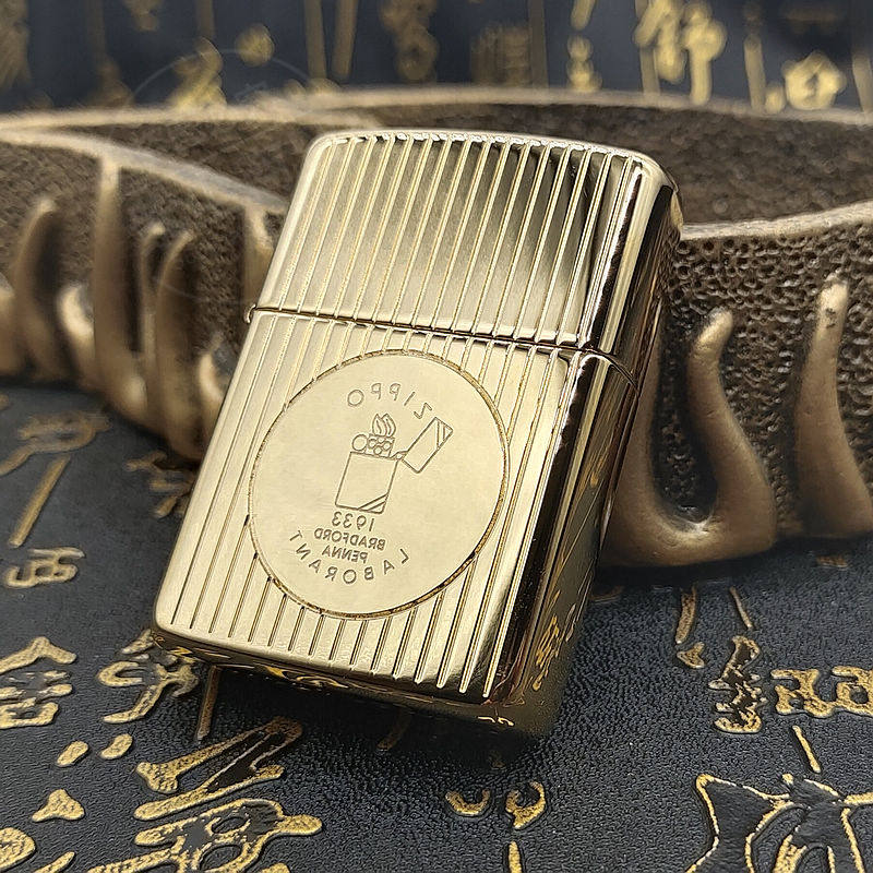 原装正品之宝 美版收藏Zippo打火机 创始人纪念限量 盔甲镀金防风