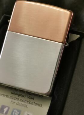 美版正品zippo芝宝收藏2023年纯银紫铜双拼双底刻追梦逐光48695