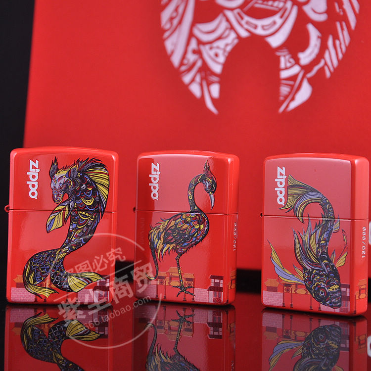 芝宝打火机正版 原装ZIPPO 2018年山海经全球限量版1000套CZBT-25