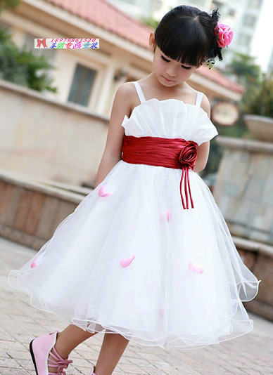 2025新款公主裙儿童婚纱裙花童礼服女童表演服吊带裙子花朵演出服,童装/婴儿装/亲子装,儿童礼服,淘宝优惠券,粉丝福利购,淘宝优惠卷