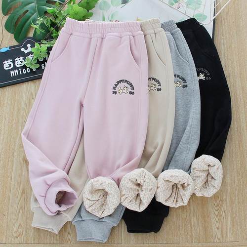 双层加厚石墨烯运动裤夹裤冬款