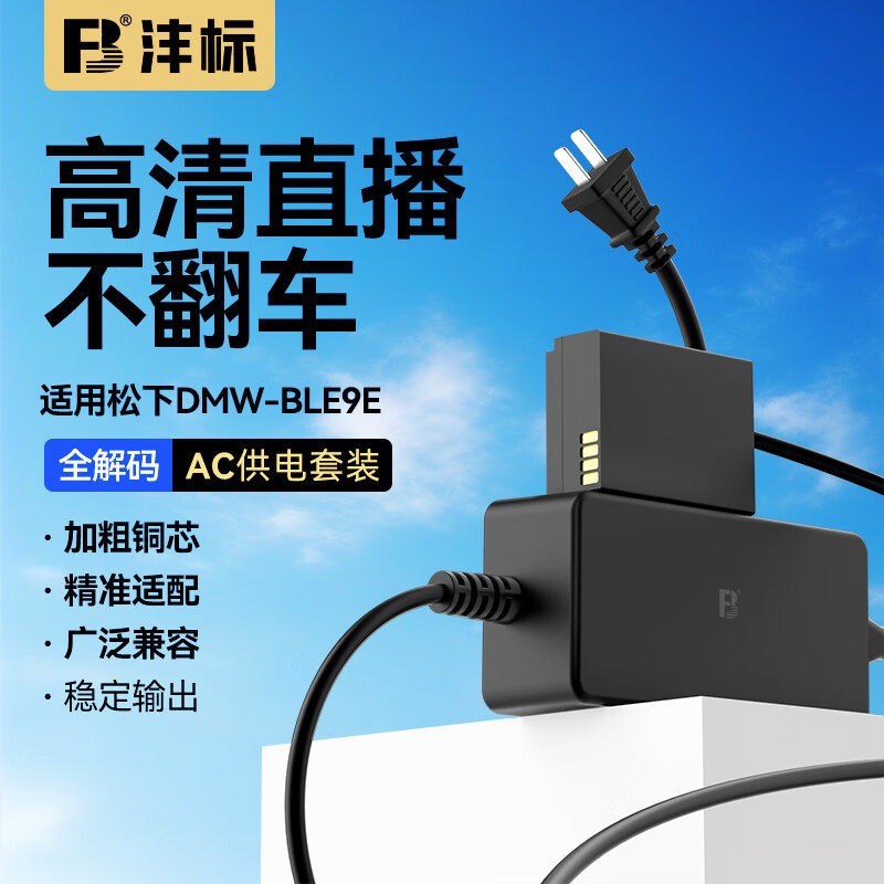 沣标BLF19E模拟假电池适用松下DMC-S5 S5M2X GH6/5/4/3 G9M2 GH5S