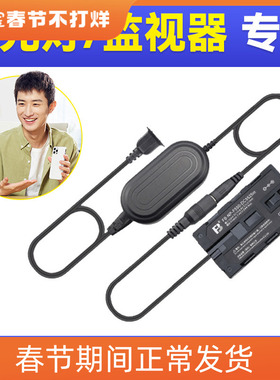 沣标NP-F550 F970 F750模拟假电池led补光灯监视器假电池外接电源