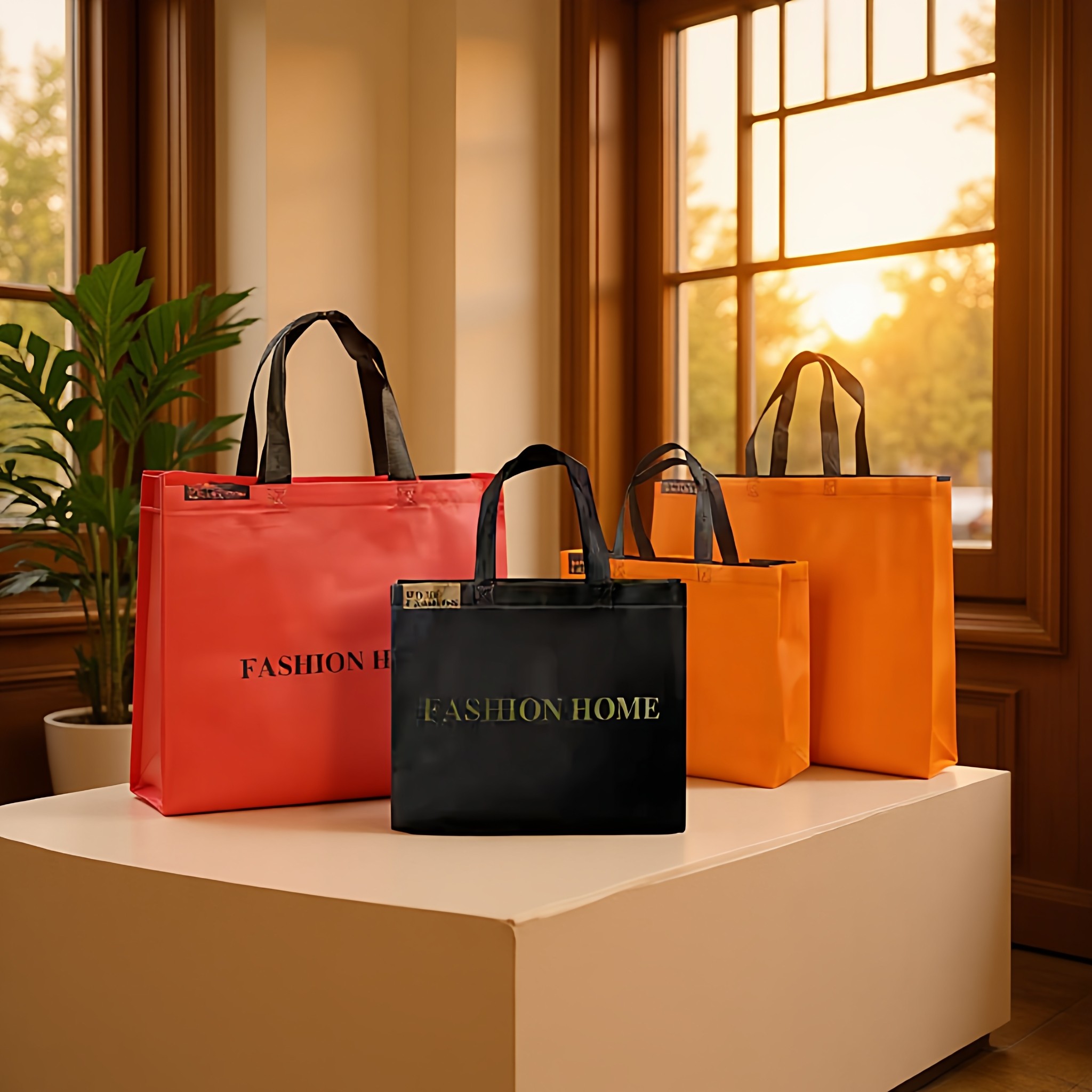 订做logo服装店手提袋羽绒服鞋店无纺布环保购物袋企业商务广告袋