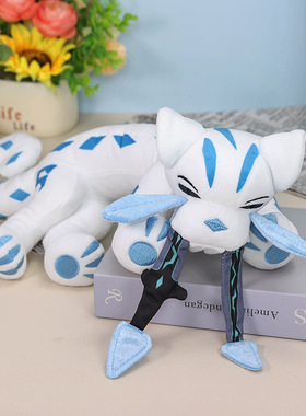 43cm大号趴睡古剑豹Chien-Pao第九世代传说圣兽毛绒公仔带吊牌