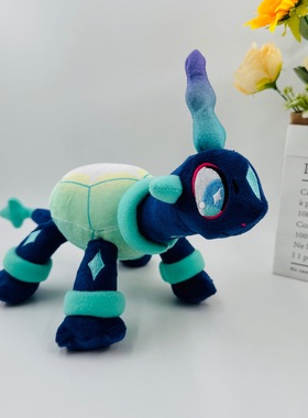日本原单新款大号太乐巴戈斯七彩神龟神兽毛绒公仔带布标