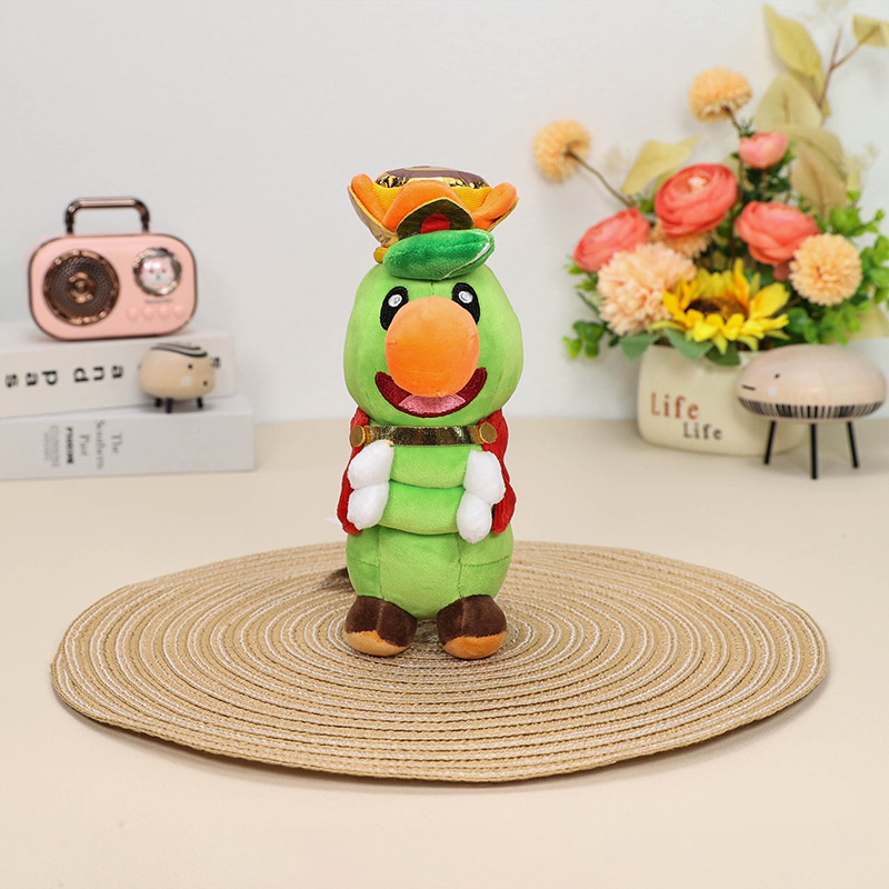 新款玛丽奥游戏周边玩偶7寸花洛里安王子 花花皇冠毛毛虫毛绒公仔