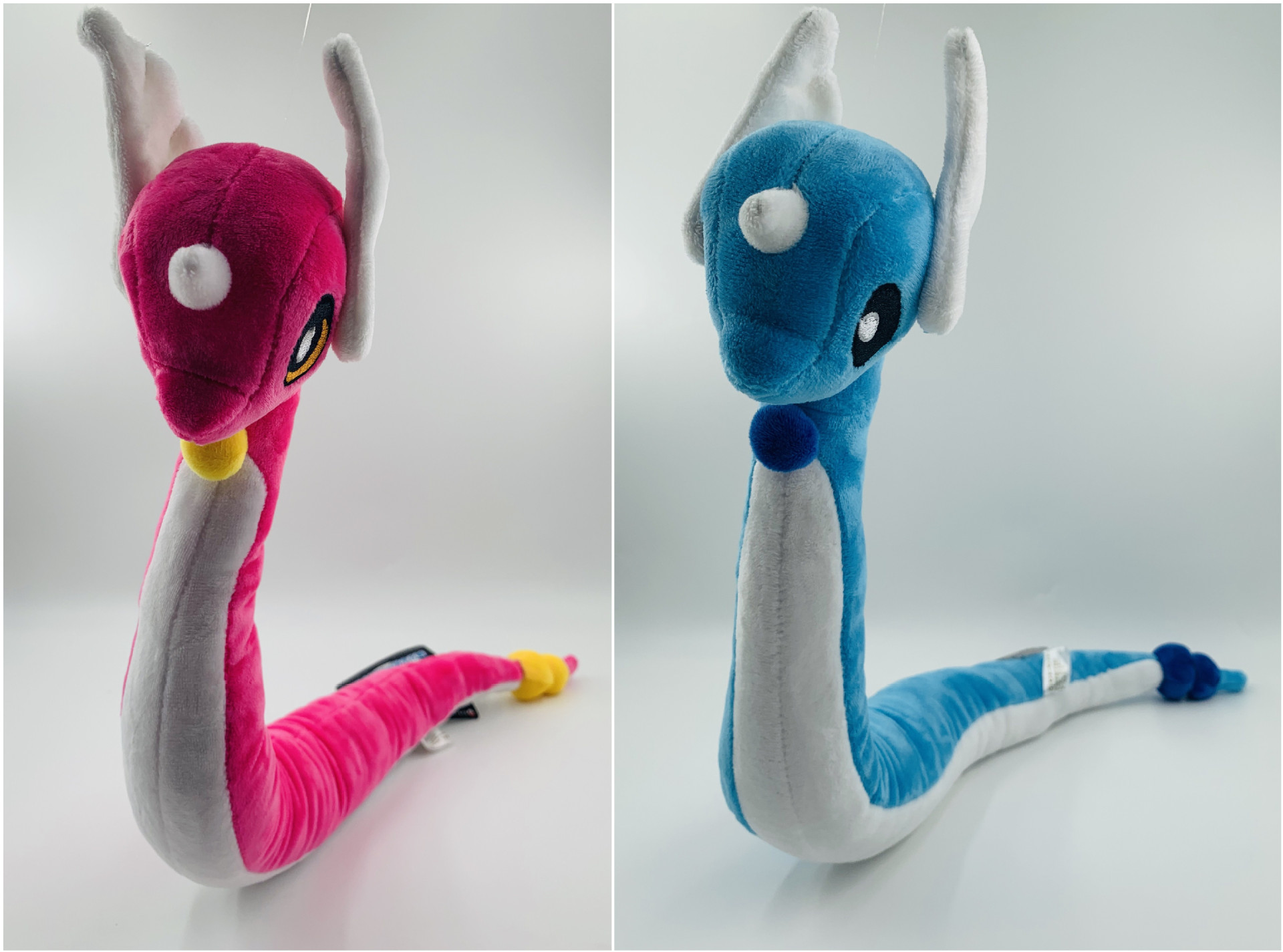 哈克龙闪光蓝色带骨架毛绒公仔