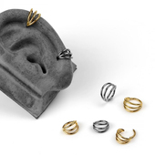 鼻环鼻圈G23纯钛合金高级感耳环精致耳骨环耳骨钉个性 唇环鼻钉