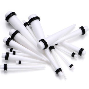 扩耳针 扩耳棒耳洞耳孔扩大器 耳扩扩耳器 白色