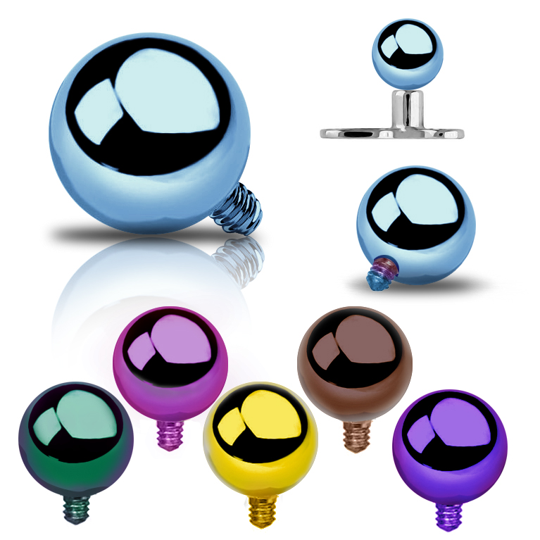 钛合金内牙球舌钉肚脐钉乳钉