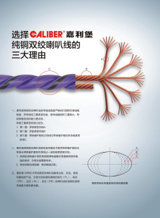 嘉利堡喇叭线双绞无氧纯铜导线汽车改装 音响配件车载用品店长推荐