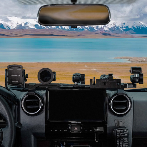 丰田LC71/76/78/79 改装中控集成多功能支架 手机支架 越野好帮手