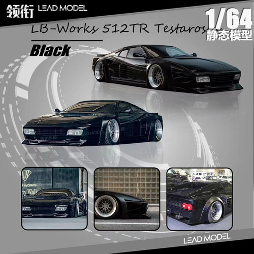 【领衔】现货|Testarossa 512TR 黑色 Star Model 1/64合金车模型
