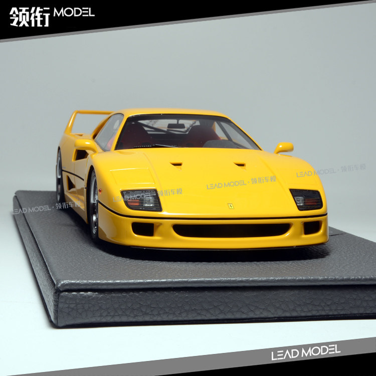 现货|top marques 1/18 f40 限量版 树脂车模型 黄色硬顶