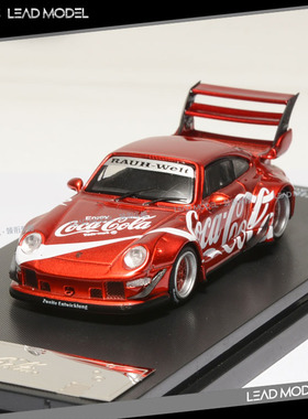 现货|可乐 RWB 993 高尾翼 红色 TIME 1/64宽体车模型 TM