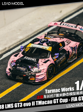 【领衔】预订|Audi R8 LMS GT3 evo II TARMAC 1/64 奥迪车模型TW