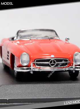 现货|奔驰 老爷车模型 1/43 300SL 仿真原厂合金车模型 红色