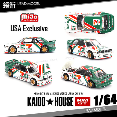 【顺丰】现货| M3 KAIDO LARRY CHEN V1 USA 64车模型MINIGT