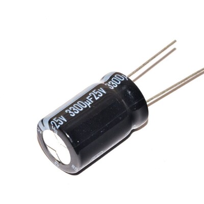 电解电容25V/3300uF  直插 优质铝电解电容器