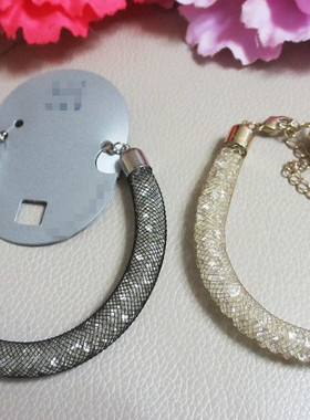 出口外贸饰品欧美时尚夸张派对宴会网站满钻圆柱形手链