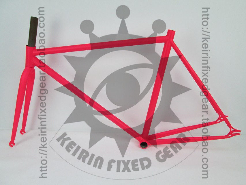 keirin bikes shop  mic铬钼钢平花死飞车架 颜色可定制