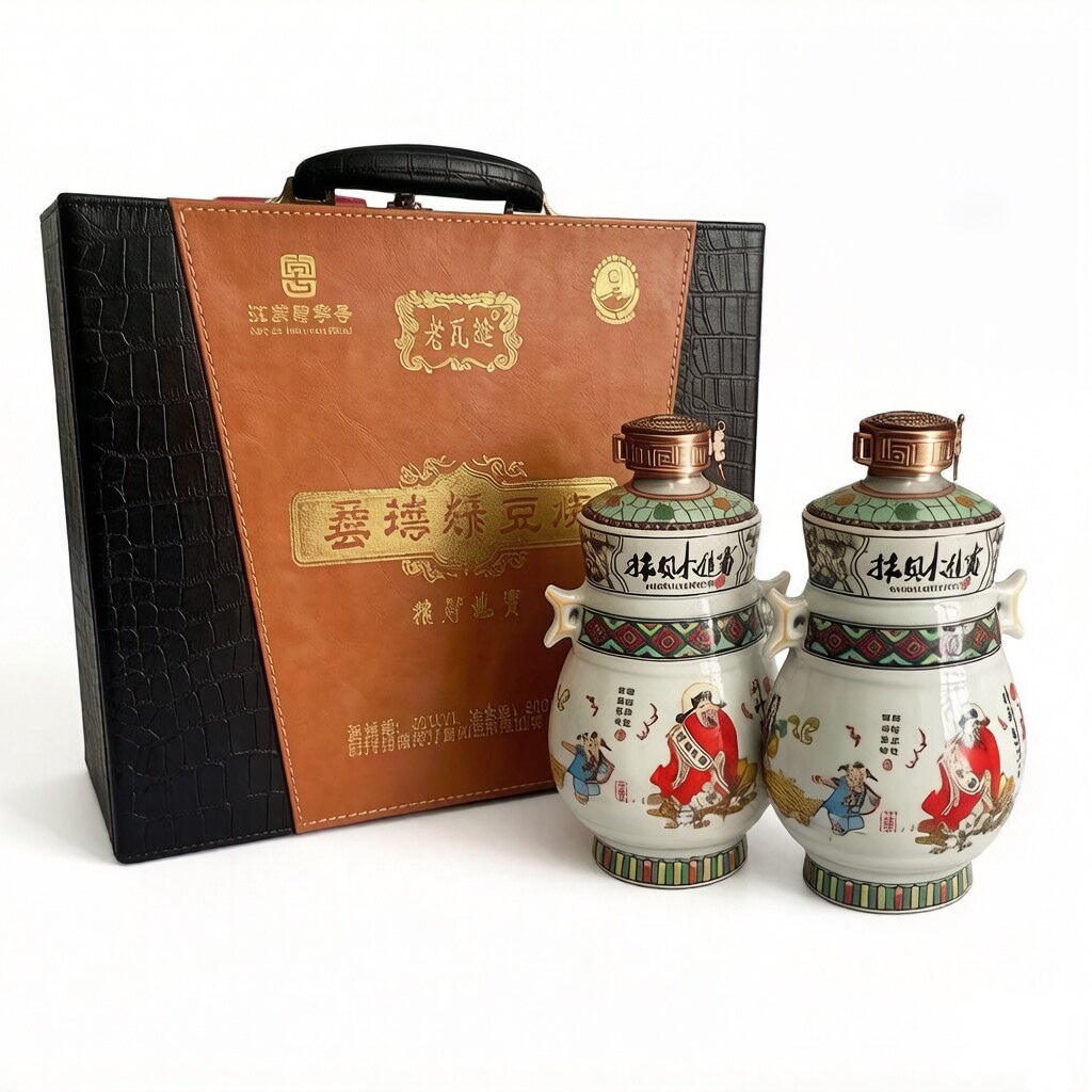 窑湾绿豆烧酒老瓦缝招财进宝500mlx2瓶42度徐州新沂特产