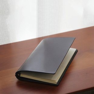 日本PLOTTER款马臀皮手账本轻薄活页可替换内页手作本A6记事本