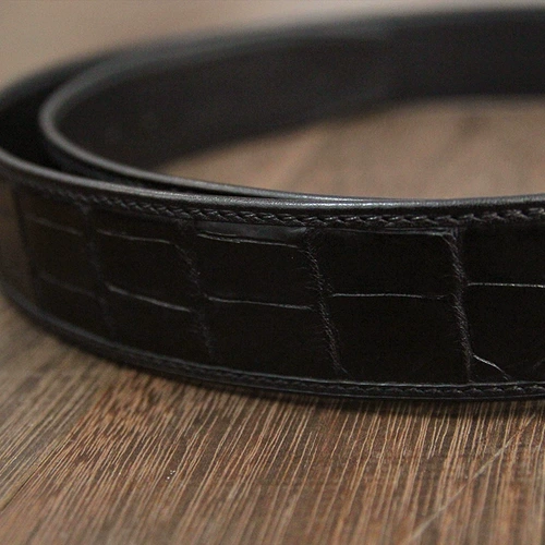 Ремень, ретро пряжка для отдыха, крокодил, из натуральной кожи, простой и элегантный дизайн, делается под заказ