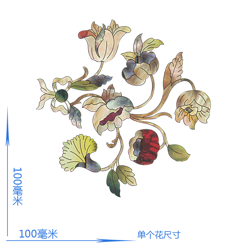 上海大盟水移画韩式手绘田园卫生间浴室装饰画印花大理石茶几工厂图片